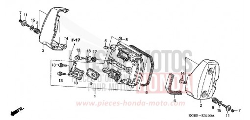COPERCHIO TESTATA CILINDRO ANTERIORE VT125C21 di 2001